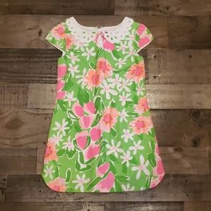 Lilly Pulitzer Floral Print Dress girls 6-7
